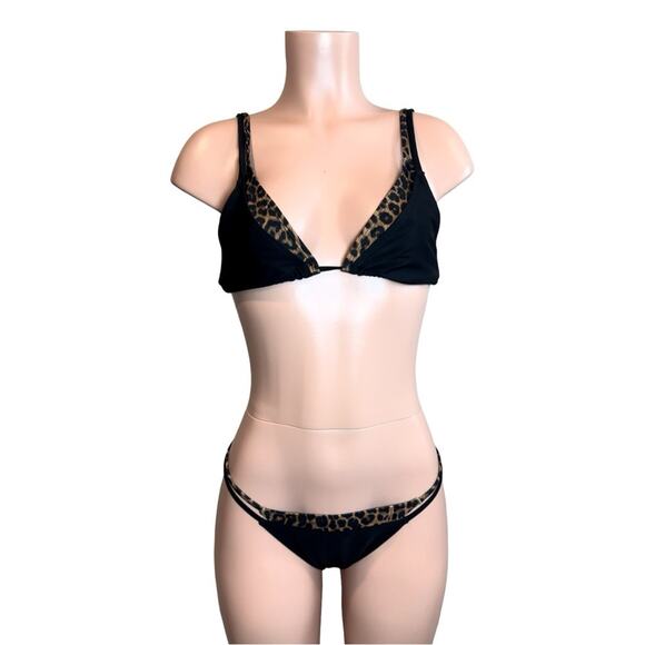 Boutique Double Layered Animal Print Bikini Too XL & Bottom L $99 - Picture 4 of 14